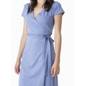 Pact organic cotton wrap dress!